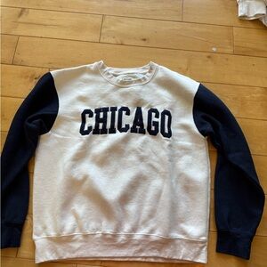 Chicago White and Black Women's Sweatshirt